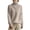 Khaki, variant on Paiwinds Women's Long Sleeve Turtleneck Pullover Sweater High Neck Knit Design Casual Comfort Top for Vacation Layering and Daily Wear 2025