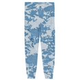 thumbnail image 6 of Men's Camouflage Pajama Pants with Pockets & Drawstring - Cuffed Jogger Sleep Bottoms for Men, Elastic Waist Soft Lightweight Lounge Homewear Blue XL, 6 of 7