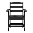 thumbnail image 3 of WestinTrends Ashore Outdoor HDPE Patio Classic Dining Arm Chair, Black, 3 of 16