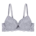 thumbnail image 2 of Wuffmeow Lace Embroidery Padded Push Up Bra Women Comfortable Bra, 2 of 5