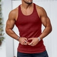thumbnail image 4 of Caqnni Men's Knit Tank Tops Casual Sleeveless T Shirts Beach Tank Shirts for Workout Running Gym Bodybuilding (Z04-Red,3XL), 4 of 4