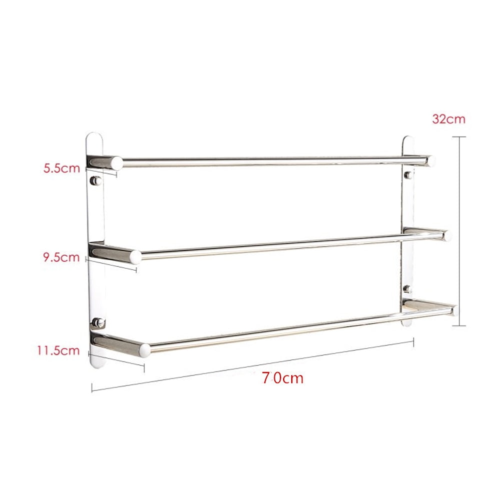 Kepooman 3-Tiers Bath Towel Bar, Stainless Steel Towel Rack Luxury, Towel Rack Towel Bars Kepooman 3-Tiers Bath Towel Bar, Stainless Steel Towel Rack Luxury, Towel Rack Towel Bars