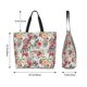 thumbnail image 5 of Easygdp Roses Mixed Zebra Bolsas Tote para Mujer, Bolsos de Hombro para Viaje, Bolsos de Mano de Gran Capacidad para Compras y Trabajo, 5 of 8