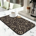 thumbnail image 2 of Elegant Coffee Mat (19.5x12in) - Protect Countertops with this Absorbent, Stain-Hiding & Anti-Slip Mat Coffee Drying Mat Perfect for Coffee Bars and as a Kitchen Dish Drying Mat, 2 of 7