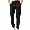 thumbnail image 5 of Men's Sweatpants With Pockets Sports Pants Tapered Running Exercise Pants Drawstring Running Pants Printed Pants, 5 of 7