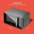 thumbnail image 6 of Chefman Microcrisp 1.1 cu. ft. Countertop Microwave Oven + Crisper, 1800 Watts - Black, 6 of 8
