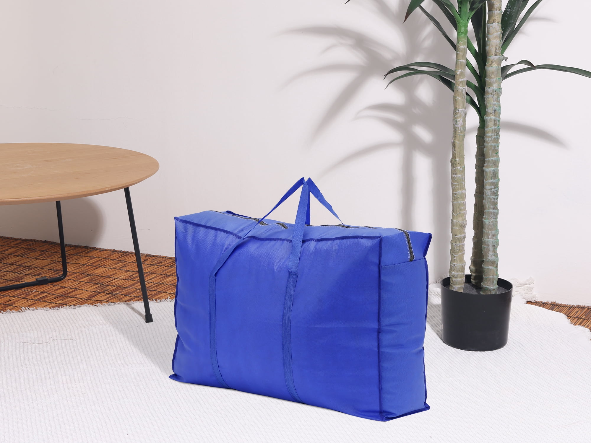 Unique Bargains 1 Pack Clothes Storage Foldable Storage Bags Royal Blue 31*22*10in