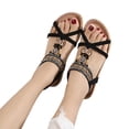 thumbnail image 1 of Sandalias Con Correa en T Punta Abierta Zapatos para Al Aire Libre Transpirables Antideslizantes Mujer, 1 of 9
