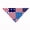 Multicolor Version, variant on Reversible Pet Bandana for Small Dogs and Cats, Soft Polyester Dog Scarf and Washable Kerchief, Adjustable Neck Gaiter Accessory for Puppy Birthday, Summer Outdoor Photos and Daily Grooming