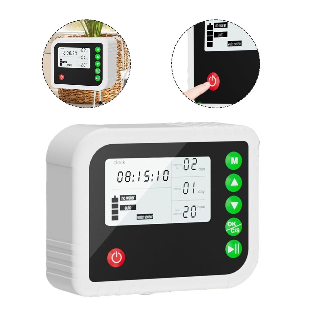 Automatic Indoor Plant Watering System Drip Irrigation Kit with Adjustable Timers for Personalized Care of Up to 15 Pots