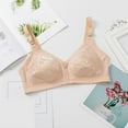 thumbnail image 2 of LLYwey Bralettes for Women Padded Elderly Women Underwear Without Underwire Cotton Breathable Bra Plus Size Wireless Bra Women's Plus Size Polyester Training Bra Style LW-281 Gold XXL, 2 of 8