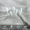thumbnail image 4 of Shunjie.Home 100% Cotton Waffle Bed Blanket Queen Size, Throw Blanket for Couch All Seasons (Silver Grey, 90x90), 4 of 9