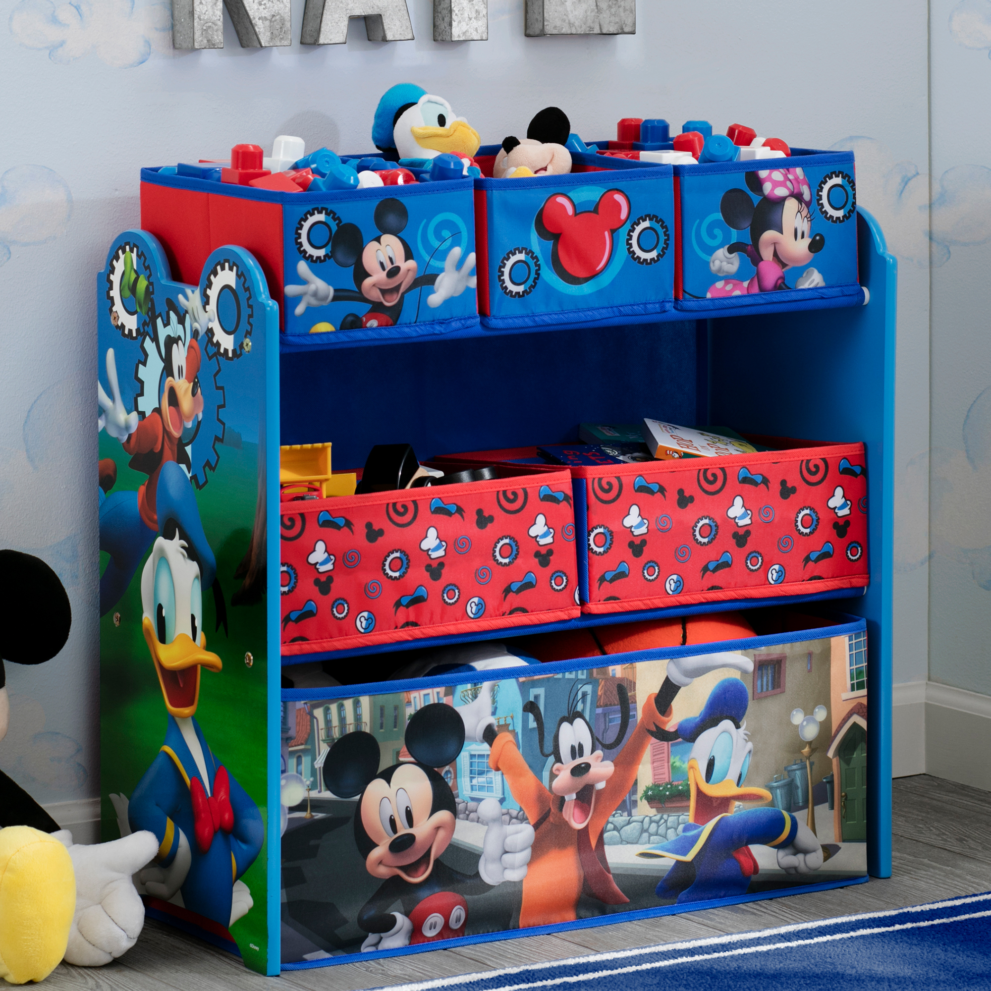 Disney Mickey Mouse Multi-Bin Toy Organizer by Delta Children - image 3 of 7