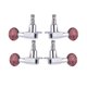 thumbnail image 4 of Clavijas de afinación de cuerdas YONGSHENG para ukelele 2l2r afinadores de bloqueo aleación de Zinc Plata y Rojo, 4 of 5