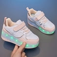 thumbnail image 4 of Kids Wheels Shoes with Lights Rechargeable Roller Skates Shoes Retractable Wheels Shoe LED Flashing Sneakers for Girls Boys Gift, 4 of 20