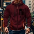thumbnail image 3 of CONZONE Men's Hoodies Long Sleeve Pullover Hoodie for Men Zip Up Graphic Hooded Sweatshirts With Pocket, 3 of 4