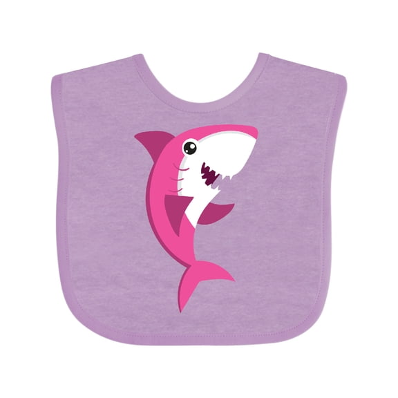 Inktastic Cute Shark, Little Shark, Pink Shark, Sea Animal Girls Baby Bib