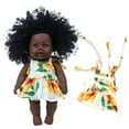 ESULOMP Black Baby Doll, 12 inch American African Black Girl Doll with ...