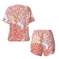 thumbnail image 5 of Naloa Corals Women's Short-Sleeved Pajama Set, Loungewear, Summer pajamas, Breathable Cozy - 4X-Large, 5 of 9