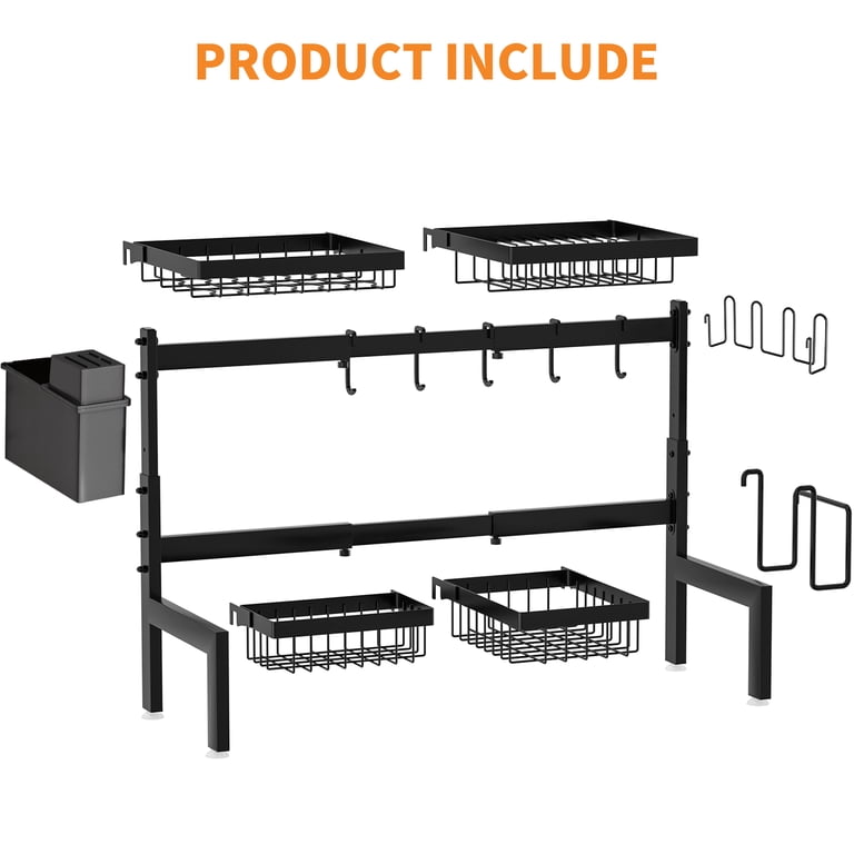 WLRETMCI Over The Sink Dish Drying Rack, 2-Tier photo 2
