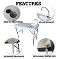 thumbnail image 4 of imerelez Outdoor Folding Fish and Game Cleaning Table with Quick Connect Faucet and Drain Hose - For Fishing, Hunting, and Camping, 4 of 6