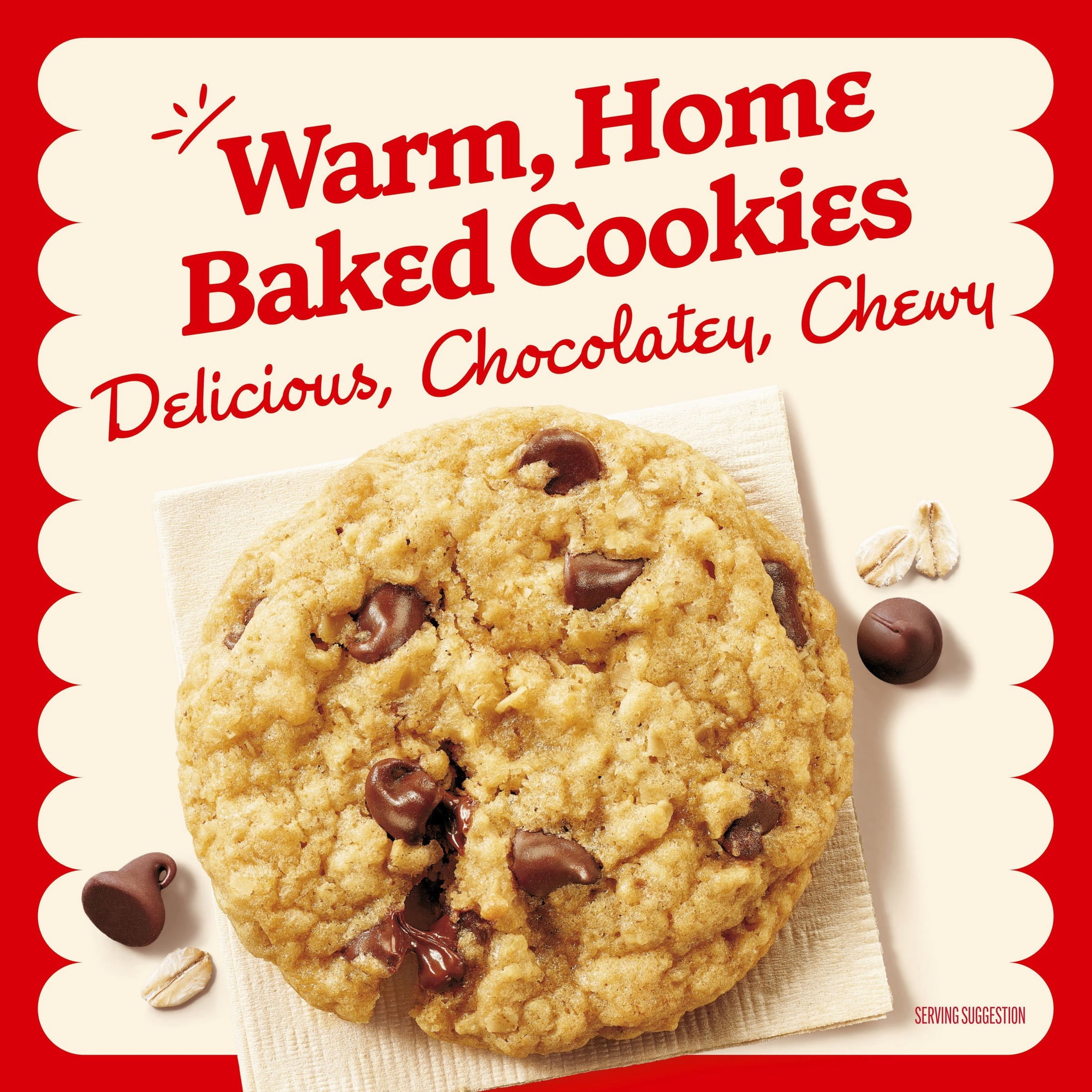 (2 pack) Betty Crocker Oatmeal Chocolate Chip Cookies, Cookie Baking Mix, 17.5 oz