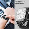 thumbnail image 5 of 2 Pack Waterproof Case Compatible with Apple Watch 44mm SE (2nd Gen) Series 6 5 4 with Tempered Glass Screen Protector, Full Protective Hard PC Bumper Case Face Cover for iWatch 44 mm Black, 5 of 5