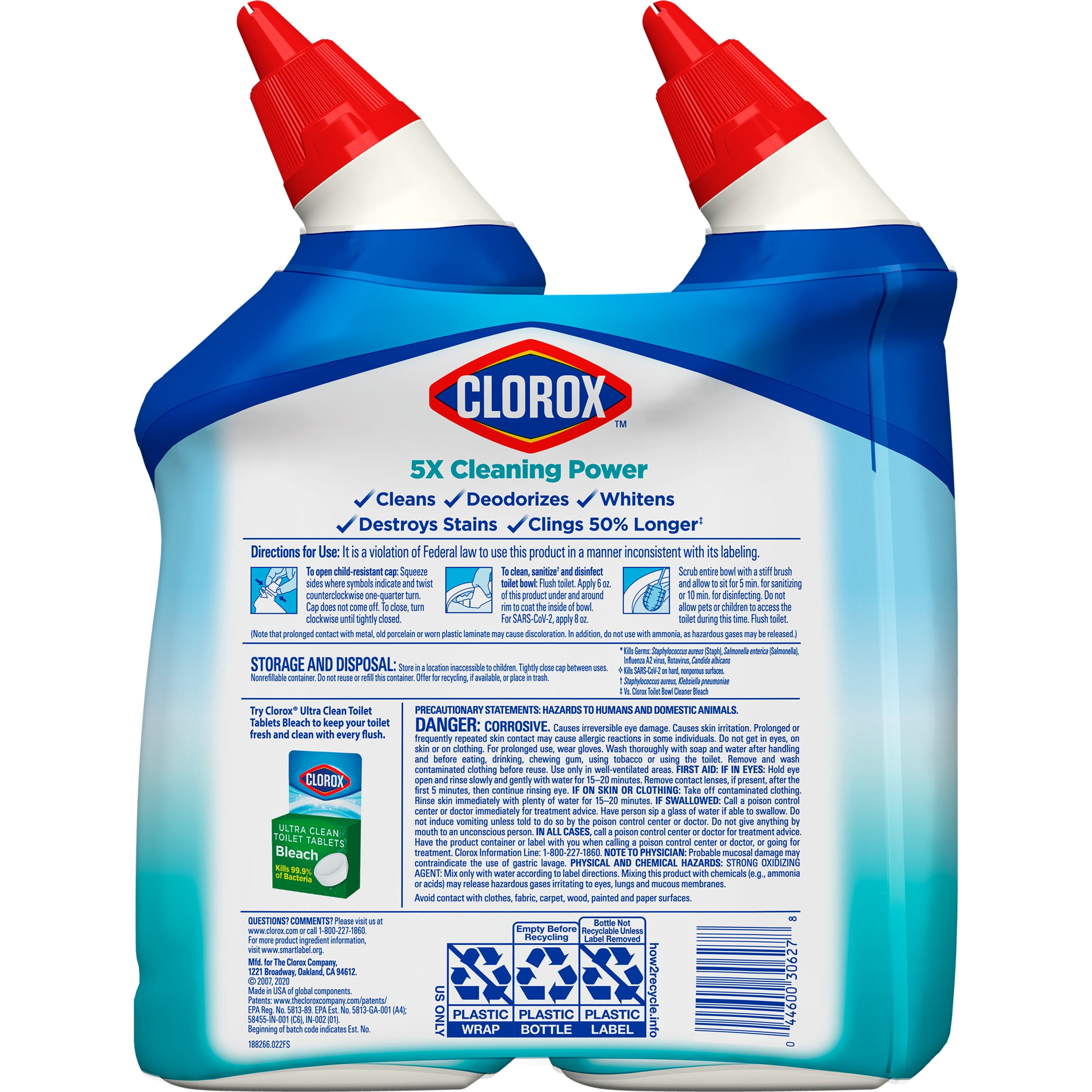 Clorox Gel Cleaner with Bleach, Splash-Free – 30 Ounce Spray Bottle –  Dollar Castle