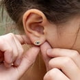 thumbnail image 2 of Pendientes de oro de 18 quilates con forma de mal de ojo, pendientes de circonita cúbica con microincrustaciones delicadas, joyería hecha a mano para mujer, pendientes de piedras preciosas azules de moda, regalos de Navidad Pendientes de oro de 18 quilates con forma de mal de ojo, pendientes de circonita cúbica con microincrustaciones delicadas, joyería hecha a mano para mujer, pendientes de piedras preciosas azules de moda, regalos de Navidad oso de fresa Electrónica, 2 of 5