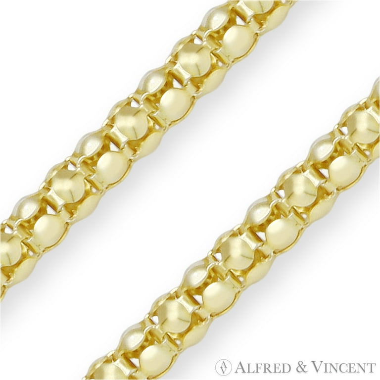 Popcorn link gold chain deals