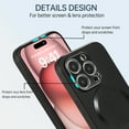 thumbnail image 6 of Magnetic Case for iPhone 14, Support Car Mount, Compatible with Magsafe, with Built-in Invisible Kickstand, Slim Hybrid Shockproof Protective Phone Cover for iPhone 14, Black, 6 of 8
