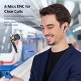 thumbnail image 4 of Auriculares inalámbricos EarFun Air 2 de 10 mm con controladores LDAC Bluetooth 5.3, 4 of 8