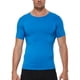 thumbnail image 2 of Camiseta deportiva elástica de secado rápido para hombre: camiseta deportiva ajustada, ideal para correr o ir al gimnasio, tejido que absorbe la humedad, 2 of 3