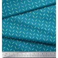 thumbnail image 2 of Soimoi Blue Modal Satin Fabric Brush Stroke Abstract Print Sewing Fabric Yard 42 Inch Wide, 2 of 3