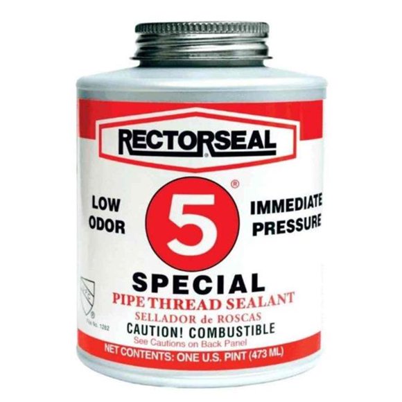 Rectorseal 622-26551 0.50 Pint Brush Top No.5 Special Pipe Thread Sealant