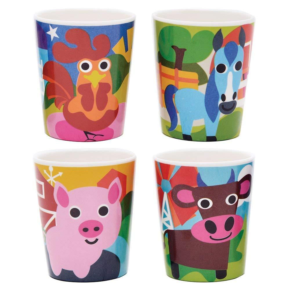 BPA-Free Transition Animals Toddler Dur... French Bull Kids Juice Cup Set of 4 