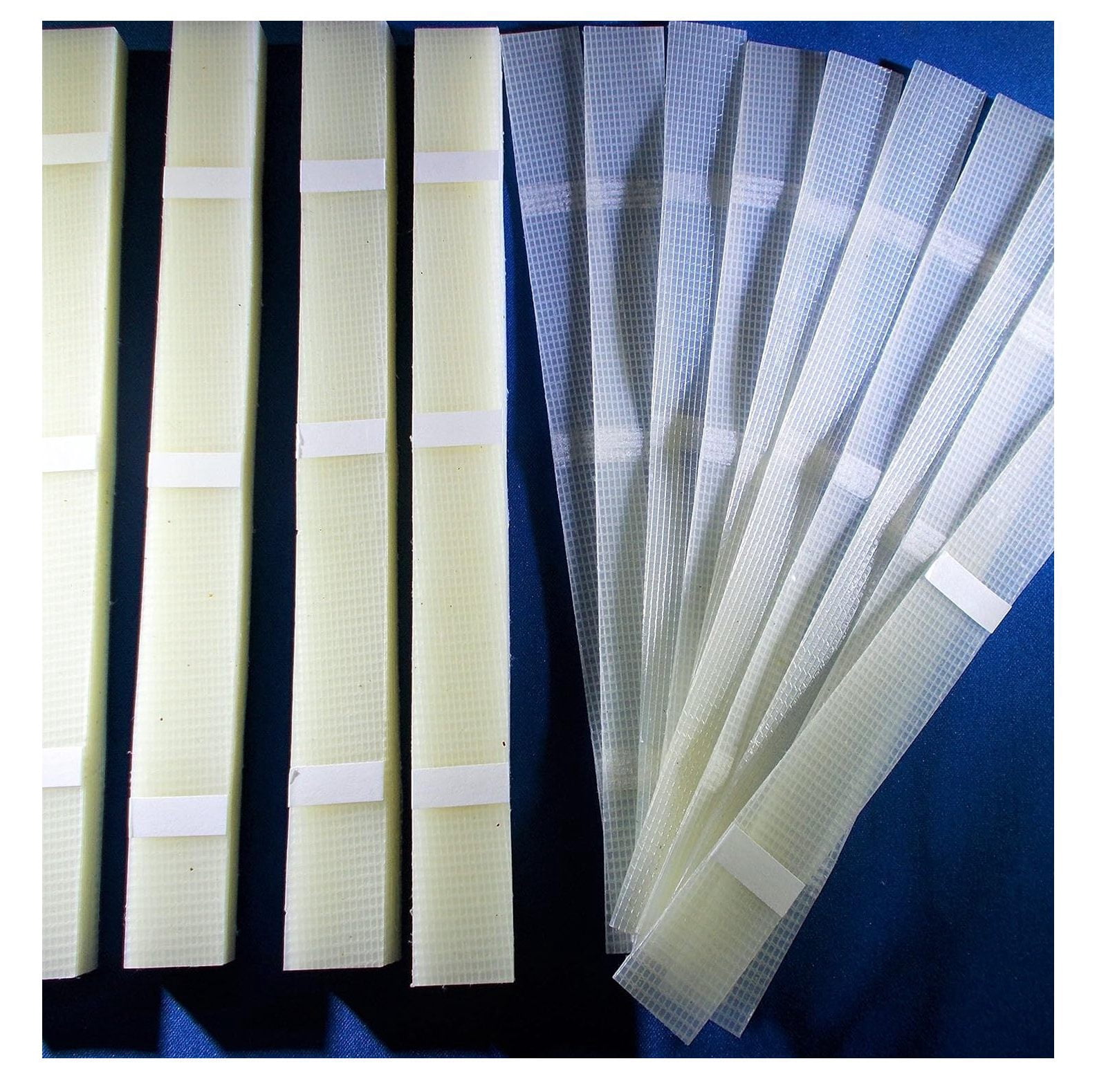 CintBllTer 50pcs 3/4" (18mm) Glue Strips with mesh Backing - 130-170 Sheet Capacity