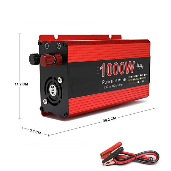Inverter DC 12V 24V To AC 220 Pure Sine Wave Power Inverter 3000W/2000W/1000W Digital Display Transformer ,Easy to Operate