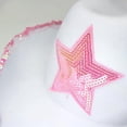 thumbnail image 2 of Sombrero de vaquera Rhode Island Novelty de fieltro blanco con estrella rosa, 2 of 3