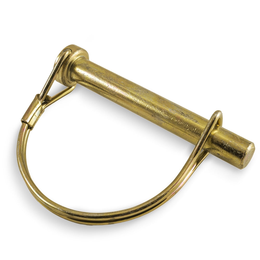 PTO Shaft Locking Hitch Pin 3/8" x 21/4 Inch with Round Wire Retainer