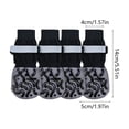 thumbnail image 3 of Calcetines impermeables antideslizantes para perro Pack de 4 – Suela ajustable con correa, botines antideslizantes para interiores y exteriores, poliéster transpirable, marrón gris, varias tallas, 3 of 6