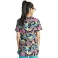thumbnail image 3 of Tooniforms Scrubs Top For Women V-Neck TF756, 3 of 6