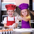 thumbnail image 7 of 40-Piece Children's Apron and Chef Hat Set, Adjustable, with 2-Pocket Kitchen Apron Apron, 7 of 7