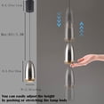 thumbnail image 6 of FSLiving H-Type Track Light with Focused 7W COB LED Track Spotlight Modern Bullet Pendant Lights Adjustable Accent Downlight 3000K Warm White for Ceiling,Customizable - 1 Light ( Black Pearl), 6 of 8