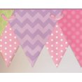 thumbnail image 1 of Papier Peint Abstrait Rose Violet Vert Triangles Bord Géométrique, Rouleau 15' x 8", 1 of 3