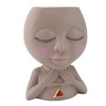 thumbnail image 4 of Female Face Flower Pot, Face Planter Pot Innovative Multipurpose Resin  for Outdoor Plants, 4 of 8