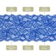 thumbnail image 4 of Cinta de encaje de patrón floral Uxcell para costura, manualidades, envoltura de regalos, ramos, azul oscuro, 4 of 6