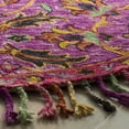 thumbnail image 2 of SAFAVIEH Blossom Abram Floral Mediallion Wool Fringed Area Rug, Purple/Multi, 3' x 5', 2 of 4