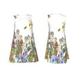thumbnail image 7 of Lsque Herbs and Wildflowers Pattern Summer Dresses for Women – Sleeveless T-Shirt Swing Sundress, Perfect for the Beach and Casual Days, 7 of 7