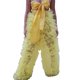 thumbnail image 1 of VISgogo Pantalones de tul para mujer, pantalones femeninos de cintura alta de hilo con volantes de múltiples capas de patchwork de color sólido VISgogo moda, 1 of 3